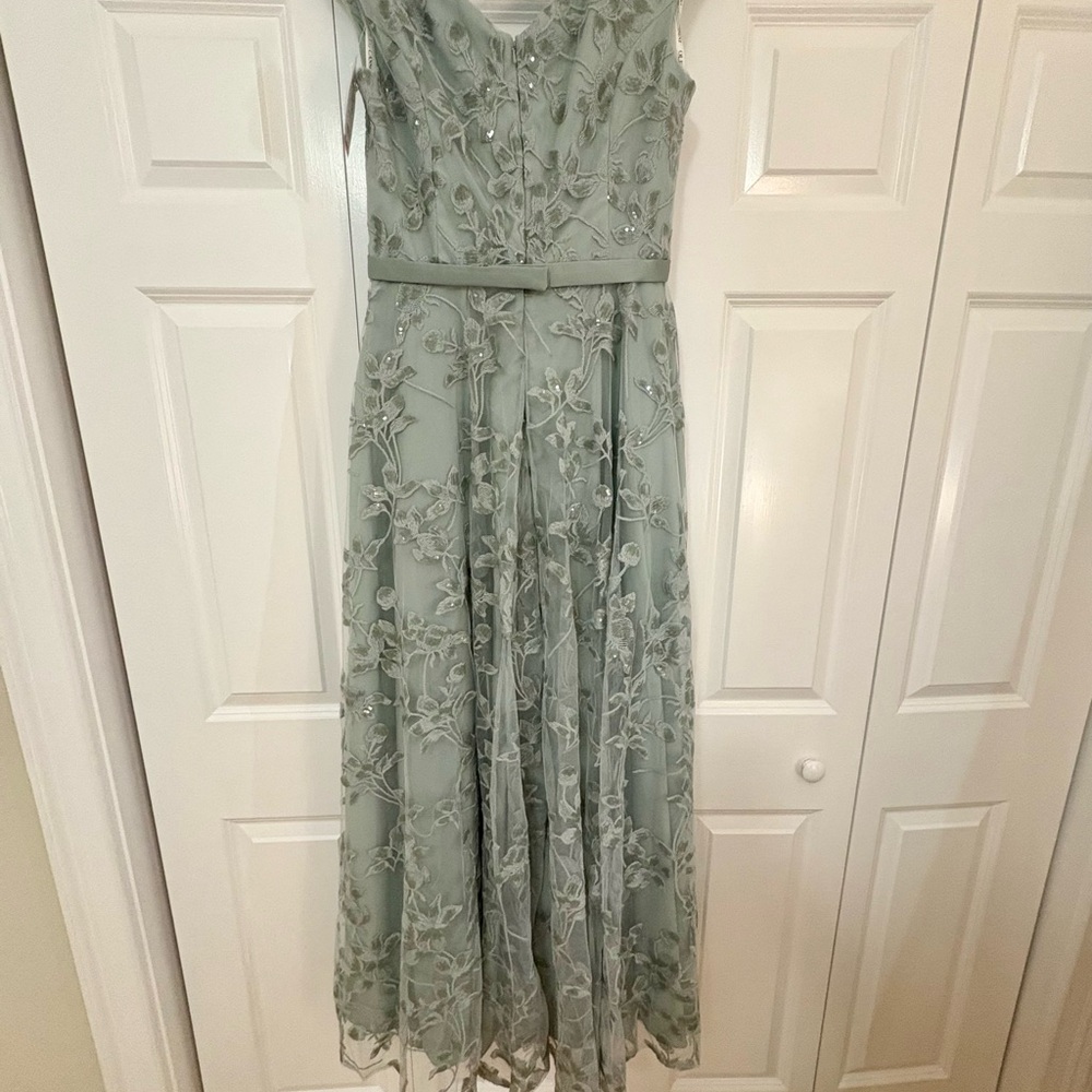 Beautiful dusty sage mother of the bride dress. - Picture 6 of 12
